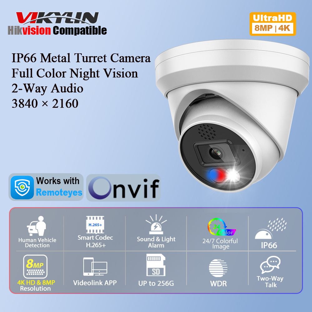 Home Improvement Cars - Telecamera IP Vikylin 4K 8MP con