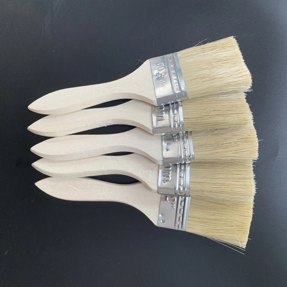 Wood Stain Brush - Set di Pennelli in Legno con
