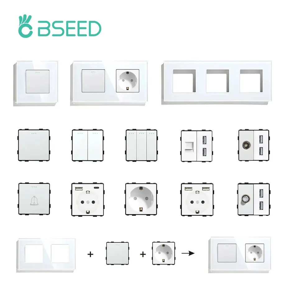 Tv Home Improvement - BSEED Interruttore a pulsante standard UE