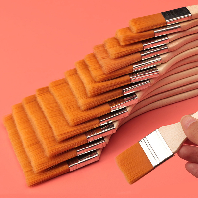 Wood Stain Brush - 12 pennelli in nylon per grandi