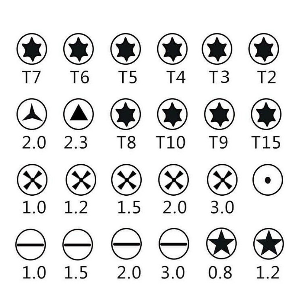Screwdriver Set Precision - Set di Cacciaviti di Precisione 25