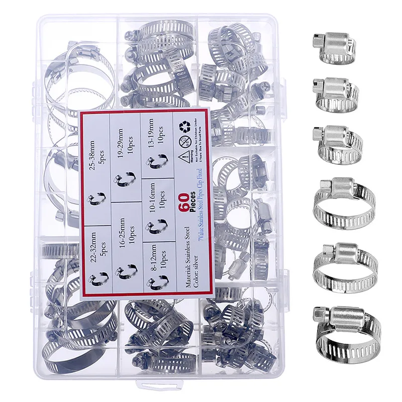 Kit Assortito di 60 Morsetti a - Hose Clamp Assorted recensione e prezzo