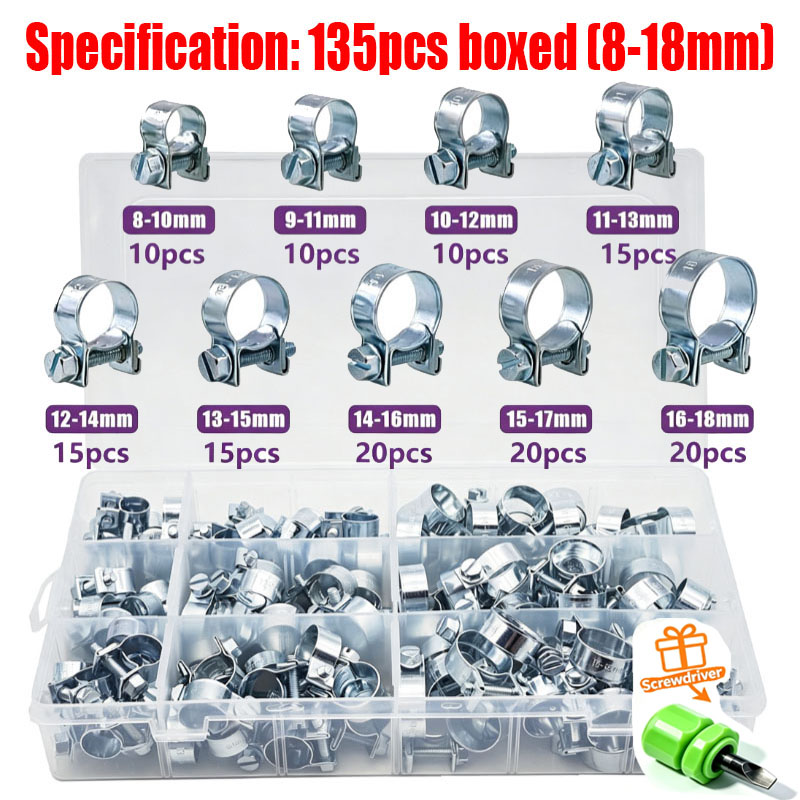 32/60/135 Pezzi Kit Assortito  - Hose Clamp Assorted recensione e prezzo