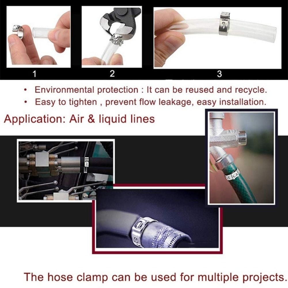 10 pz 5.3-31mm fascetta string - Hose Clamp Assorted recensione e prezzo
