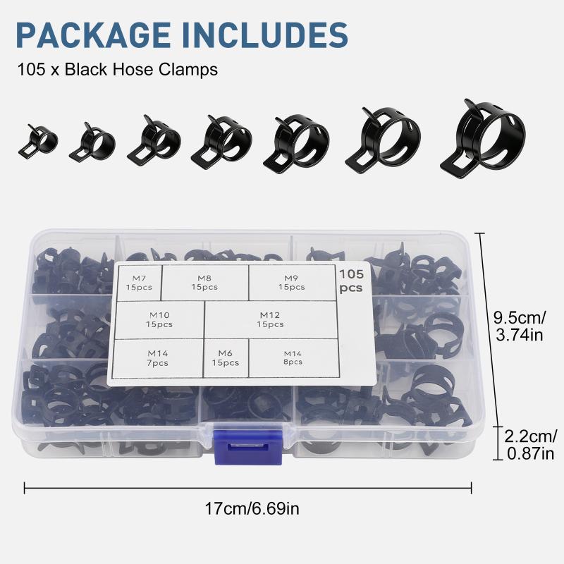 Kit Assortito di 105 Morsetti  - Hose Clamp Assorted recensione e prezzo
