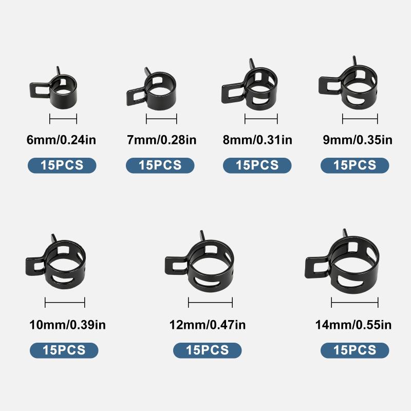 Kit Assortito di 105 Morsetti  - Hose Clamp Assorted recensione e prezzo